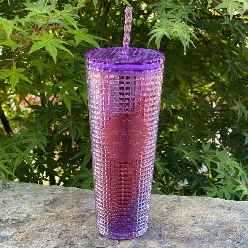 NWT Starbucks 2021 Purple/Red Ombré 24oz Venti